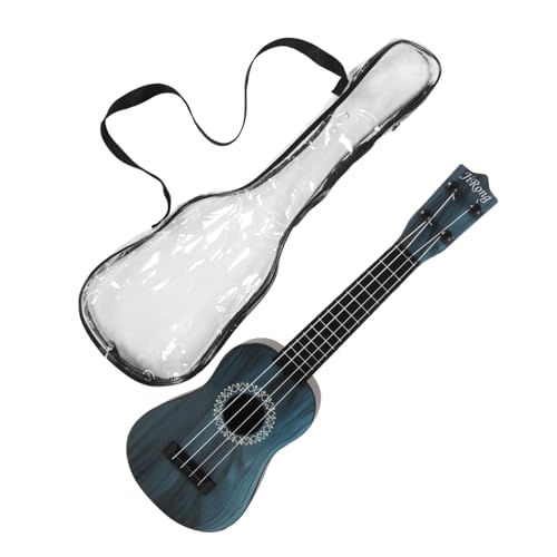 HEMOTON 1 Satz Ukulele Spielzeug Simulations-Ukulele Kleinkind Musikinstrument Spielzeug Gitarrenkinder Mini-Ukulele Für Kinder Nachgemachtes Gitarrenspielzeug Sky-Blue Plastik von HEMOTON