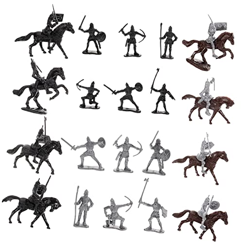 HEMOTON 1 Satz Von Miniaturpersonen Models Mini -Soldat -Figuren Miniaturszenen Miniatur Knight Figuren von HEMOTON