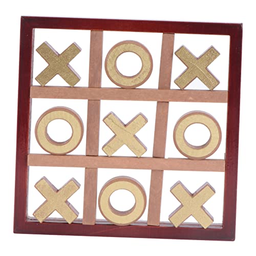 HEMOTON 1 Satz Xo Schach Interaktives Spielzeug Aus Holz Lernspielzeug Pädagogisches Spielzeug Strategie-brettspiel Brettspiel Spielzeug Eltern-Kind-interaktionsspielzeug Hölzern Brown von HEMOTON