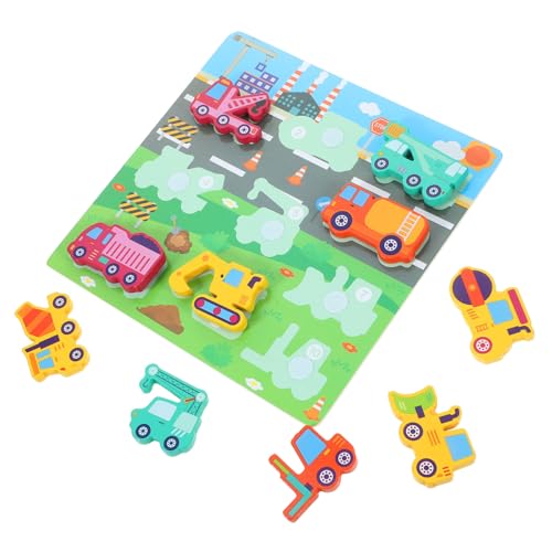 HEMOTON 1 Set 3D Puzzle Feuerwehrauto Steckpuzzle Pädagogisches Lernspielzeug Kleinkind Puzzles Spielzeuge Passende Spielspielzeuge Kleinkind Spielzeuge Kinderspielzeuge von HEMOTON