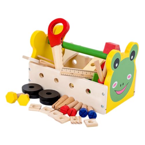 HEMOTON 1 Set Holzspielzeug Für Kinder Kinderspielzeug Kidcraft Spielset Spielzeug Für Kinder Lernspielzeug Kinderspielset Spielzeug Für Kinder Werkzeugkasten Kinderspielzeug von HEMOTON