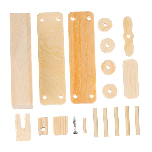 HEMOTON 1 Set Mechanische Montage Puzzle Holz DIY Holzornamente Segelflugzeug Spielzeug 3D Puzzle von HEMOTON