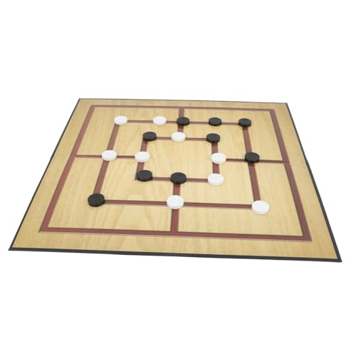 HEMOTON 1 Set Neunteiliges Schach Morris Schach Tischschachspiel Retro Neunteiliges Morris Spiel Morris Tischbrettspiel Partybrettspiel Morris Spielzubehör Festivalbrettspiel Pp von HEMOTON