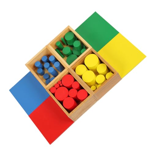 HEMOTON 1 Set Pädagogisches Sensorisches Lehr Intelligenz Spielzeug Farblich Passendes Spielzeug Pädagogisches Vorschulspielzeug Pädagogisches Holzspielzeug Sensorisches von HEMOTON
