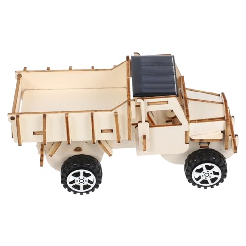 HEMOTON 1 Set Solar LKW Modellspielzeug Für Kinder Die Autos Kinderautos Kinderspielzeug Solarfahrzeug Modellbau Kit Wissenschaftliches Lernspielzeug DIY Auto Wissenschaftsprojekt von HEMOTON