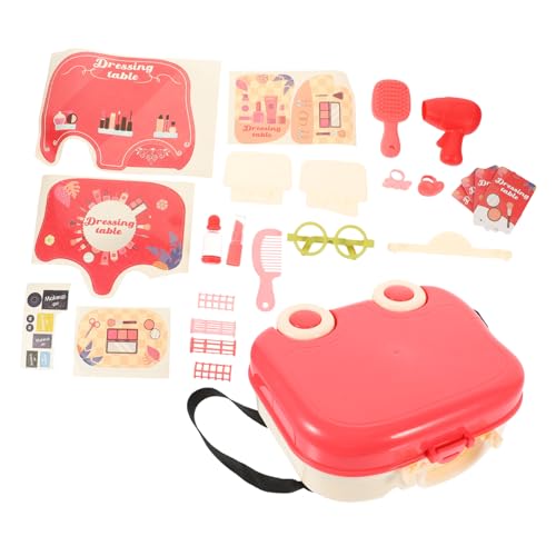 HEMOTON 1 Set Spielhaus Geschirr Küche Medizin Rucksack EIS Eistisch Jungen Und Nordic Set Rosa Kommode Mädchen Kunststoff von HEMOTON