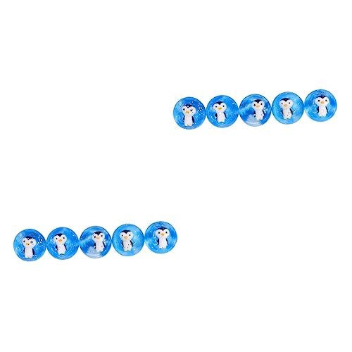 HEMOTON 10 STK Transparente Kugel Mini-wasserbälle Spielzeug Für Kinder Elastisches Ballspielzeug Bulk-Mini-Spielzeug Bälle Spielzeug Neon-hüpfbälle Preisball Der Schule Blue von HEMOTON