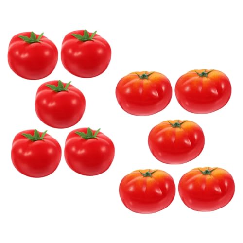 HEMOTON 10 Stück Frühkindliche Lehrmodelle Tomaten Falsches Gemüse Küchendekoration Simulation Gemüse Künstliche Früchte Schaufenster Display Requisiten Gemüse Requisiten von HEMOTON