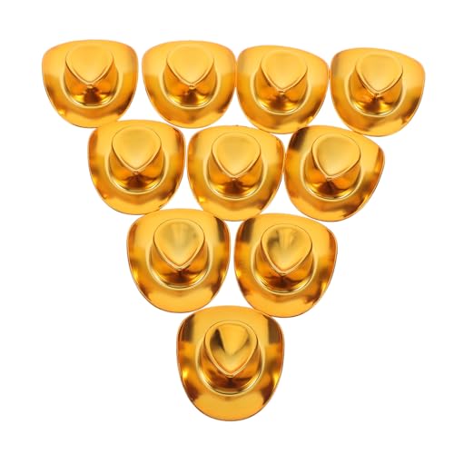 HEMOTON 10 Stück Teiliges Mini Cowboy Hüte Glitzernd Miniatur Western Hüte für Puppenkleidung DIY Basteln Dekoration für Kuscheltiere Schlüsselanhänger und Handyzubehör HEMOTON 10 Stück Teiliges Mini Cowboy Hüte Glitzernd Miniatur Western Hüte für Puppenkleidung DIY Basteln Dekoration für Kuscheltiere Schlüsselanhänger und Handyzubehör von HEMOTON