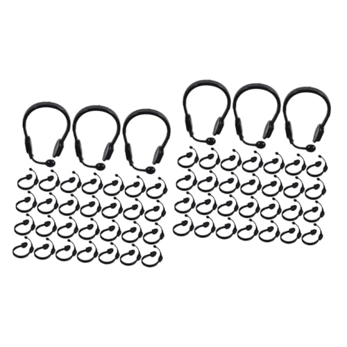 HEMOTON 100 STK Kleine gelbe Enten-Kopfhörer Puppenkleid-Mikrofon-Headset Spielzeug-Kopfhörer verkleidung Kinder Spielzeug für Kinder Mini-Mikrofon baustützen Puppen-Mini-Headset Plastik von HEMOTON