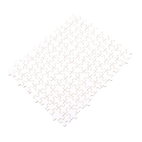 HEMOTON 1000 Stück Hölzernes Leeres Puzzle Leerzeichen Thermotransfer-Puzzle Transferrätsel Hitze Individuelles Puzzle Leere Rätsel Wärmeübertragungsrätsel DIY Freiform-Puzzle Weiß Holz von HEMOTON