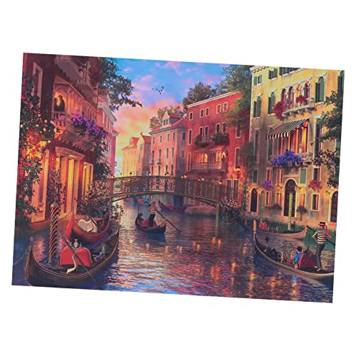 HEMOTON 1000 Stück Puzzle Für Erwachsene Puzzlespiele Für Erwachsene Venedig Landschaft Puzzles Kinderpuzzle Herausforderungsrätsel Zum Stressabbau Puzzle-Spiel Lernspielzeug Papier von HEMOTON