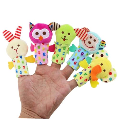 HEMOTON 10St tierische Fingerpuppe Fingerpuppen Spielzeug Märchenpuppe Fingerpuppen Kleinkinder Animals Toys for Kinder Puppen Fingerpuppe für Kinder Geschichte Fingerpuppen von HEMOTON