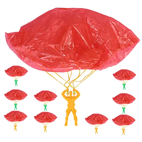 HEMOTON 10st Fallschirm Spielzeug Kinderspielzeug Fallschirme Fliegendes Spielzeug Mini-fallschirme Outdoor-wurfspielzeug Kindergeschenk Outdoor-Spielzeug Für Kinder Plastik von HEMOTON