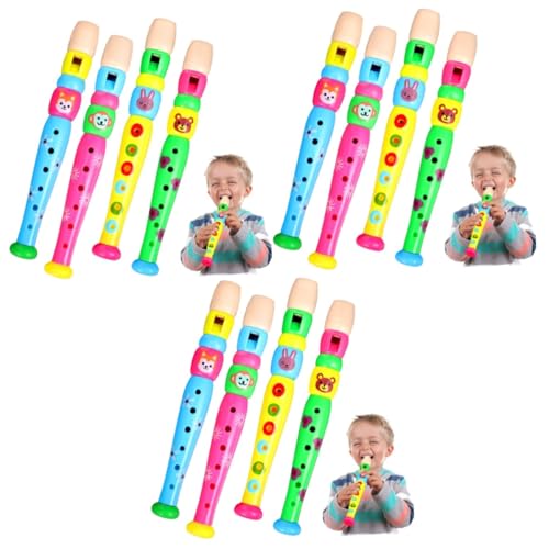 HEMOTON 12 STK Kindermusikinstrument Kunststoff Musikinstrumente für Kinder Musikalische Rhythmusinstrumente kinderinstrumente Kinder musikinstrumente Musikalische Lernspielzeuge Plastik von HEMOTON