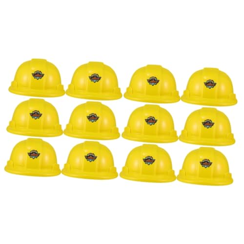 HEMOTON 12 Stk Werkzeughut Kidcraft-spielset Hundehelm Spielzeug Für Kleinkinder Kleinkindkleidung Kinder Kostüm Spielzeug Miniatur-bauhut Bauhelm Kunststoffkappe Baby Plastik Weinflasche von HEMOTON