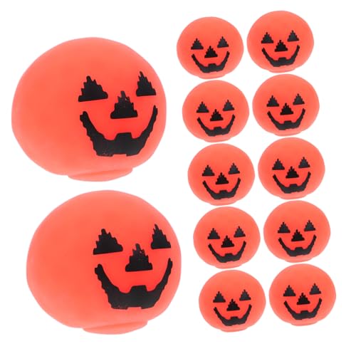 HEMOTON 12 Stück Halloween Kürbis Squeeze Spielzeug Stressabbau Spielzeug Büro Hand Sensorisches Ballspielzeug von HEMOTON