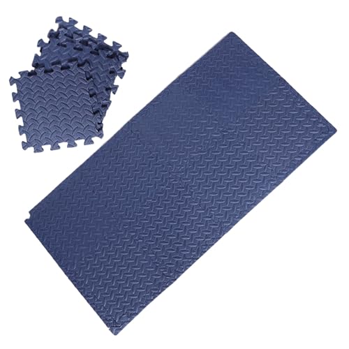 HEMOTON 12 Stück Teiliges Puzzle-Spielfeld Dicke Schaumstoff-Fliesen mit Blättermotiv rutschfeste Pflegeleichte in Dunkelblau für Krabbelkinder und Vielseitige Spielbereiche HEMOTON 12 Stück Teiliges Puzzle-Spielfeld Dicke Schaumstoff-Fliesen mit Blättermotiv rutschfeste Pflegeleichte in Dunkelblau für Krabbelkinder und Vielseitige Spielbereiche von HEMOTON