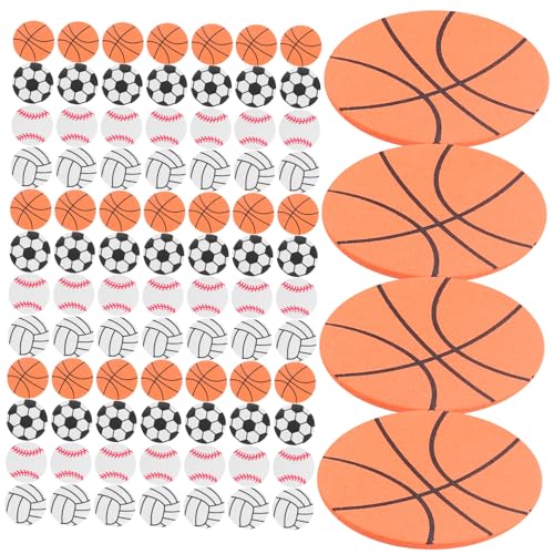 HEMOTON 120 Stück Aufkleber Selbstklebende Ballaufkleber Sportaufkleber Bälle Aufkleber DIY Sportball Aufkleber Aufkleber Für Ball Mottoparty Ballaufkleber Für DIY von HEMOTON