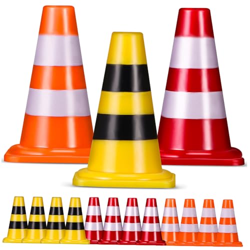 HEMOTON 15 Stück Teiliges Mini Verkehrsleitkegel aus Robustem Kunststoff Bunte Straßenkegel zur Verkehrserziehung für Fördert Farberkennung und Kognitive Entwicklung Sicher für Indoor und HEMOTON 15 Stück Teiliges Mini Verkehrsleitkegel aus Robustem Kunststoff Bunte Straßenkegel zur Verkehrserziehung für Fördert Farberkennung und Kognitive Entwicklung Sicher für Indoor und von HEMOTON