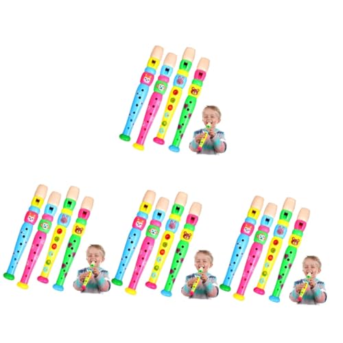 HEMOTON 16 STK Kindermusikinstrument Kunststoff Lernspielzeug für Babys Blockflöteninstrument für Kinder kinderinstrumente Kinder musikinstrumente Flöteninstrument Kinder Flöten Spielzeug von HEMOTON