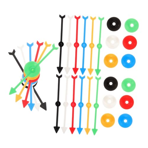 HEMOTON 18 STK Rotierender Zeiger aus Kunststoff Mathe- -Spielzeug Ersatz für Brettspiele interaktives Spielzeug Party Spiele -Ersatz Zubehör für Plattenspieler Plastik von HEMOTON
