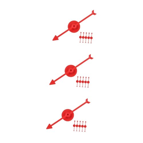 HEMOTON 18 STK Rotierender Zeiger aus Kunststoff Spielzeuge Pfeile Zubehör Plastikzeiger Spiel Pfeile Brettspielzubehör Schreibtisch Schachbrett Indikator Drehscheibe Eltern-Kind von HEMOTON