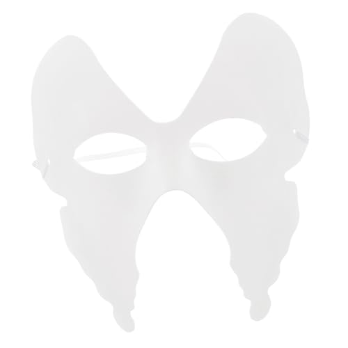 HEMOTON 18 Stück DIY Schmetterlingsmaske Kindermaske Dekor Bemalbare Maske Leere Halbmaske Halbe Maskerade Unbemalte Karnevalsmaske Leere Papiermaske Kreative Maske Für Kinder von HEMOTON