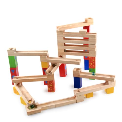 HEMOTON 1Stk Balancespielzeug für Kinder Rennbahnspielzeug für Kinder Murmelbahn Spielzeug Kinder bausteine Building Blocks for Balanceblöcke aus Holz Gebäudeblock für Kinder Bambus von HEMOTON