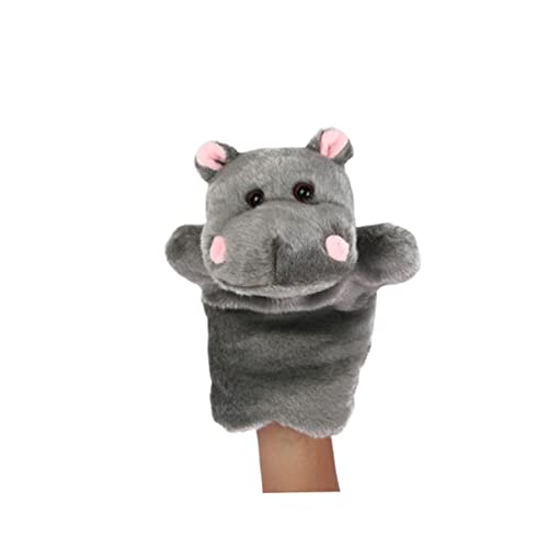 HEMOTON 1Stk Handpuppe für Kinder puppentrage Geschichte erzählende Marionette Geschichte Marionette Nilpferd Handpuppe Dark Grey von HEMOTON