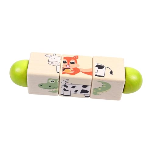 HEMOTON 1Stk Holzblock Kinder Puzzle rätselbuch Kinder hühner Spielzeug gedächtnisspiel für Kinder Tierspielzeug Puzzle-Spielzeug Puzzle-Baustein rotierende Stichsäge aus Holz hölzern von HEMOTON