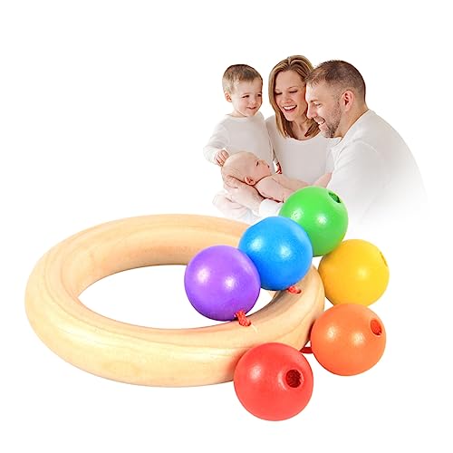 HEMOTON 1Stk Kinderglocken kunststoffgriff Easy Grip schlittenglocke Music Instrument Education Toy Spielzeug Glöckchen Klingel aus Edelstahl Musikinstrument Hölzern von HEMOTON