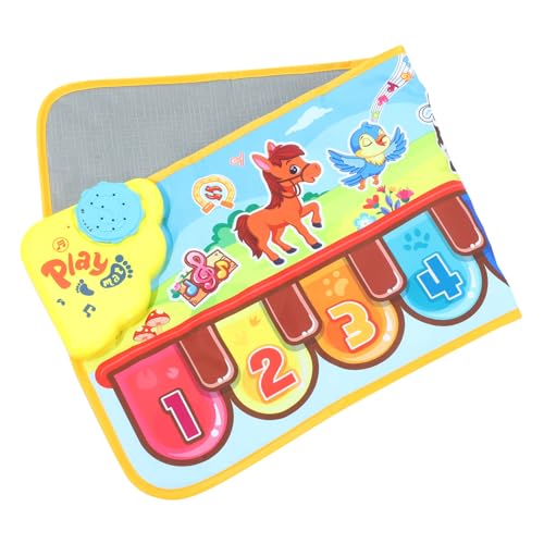 HEMOTON 1Stk Musikdecke für die frühe Bildung Musik-Touch-Spielmatte Tastenklavier spielmatte Kinder kinderspielmatten spielzeuge Spielzeug Musikalisches Spielzeug Cartoon-Decke PVC von HEMOTON