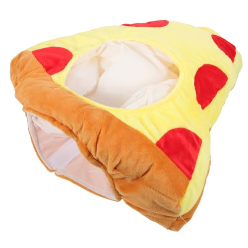 HEMOTON 1Stk Pizza Kopf bedeckung Hut lustige volle Kopfbedeckung Pizza-Kostümhut Hot-Dog-Kostüm fasching kopfbedeckung karneval kopfbedeckung Partyzubehör karneval kopfschmuck Plüsch von HEMOTON