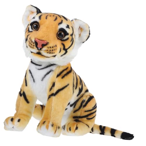 HEMOTON 1Stk Plüschtier Dschungeltierfigur tierisches Kissenspielzeug Kinderspielzeug ausgestopftes Tier Stofftierpuppe neuartige Tigerpuppe schmücken Kinderwagen Baby PP Baumwolle von HEMOTON