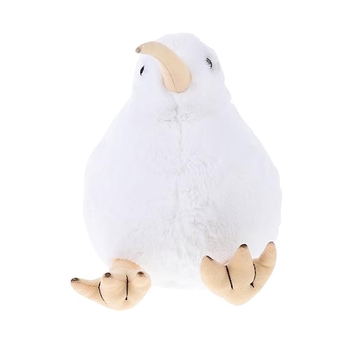 HEMOTON 1Stk Puppe Plüschtier Kiwi Stofftier gefülltes Vogelspielzeug Kazuha-Plüsch Kinder tylonal Kinderspielzeug Spielzeuge Tier Stofftier Stofftierspielzeug Super süße Baby Statue Weiß von HEMOTON