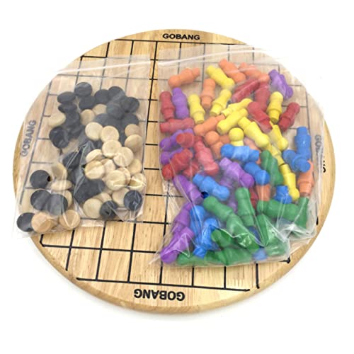 HEMOTON 1Stk Schachspiel für Kinder Chinesisches Dame-Brettspiel mit Murmeln Kinder spielset Safe Toy zabawki stymulujące rozwój Intelligenzspielzeug für Kinder Holz Dame Hölzern von HEMOTON