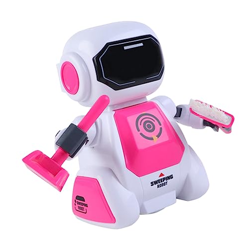 HEMOTON 1stk Früherziehungsroboter Gehendes Roboterspielzeug Rc Laufroboter Spielzeug Elektrischer Tanzender Roboter Kleinkindspielzeug Ferngesteuerter Laufroboter Jungenspielzeug Abs Rosa von HEMOTON