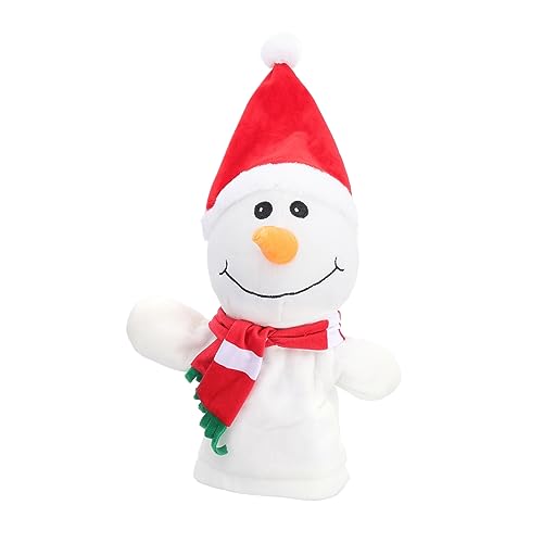 HEMOTON 1stk Handpuppe Schneemann-fingerspielzeug Für Kinder Kinderspielzeug Spielzeug Plüsch Fingerpuppe Weihnachtsdekoration Stofftier Schneemann Cartoon-plüschpuppen Pp Baumwolle von HEMOTON