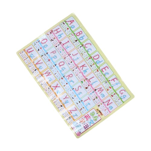 HEMOTON 1stk Wandtafel des Englischen Alphabets Spielzeug Für Lerntabelle Für Englische Buchstaben Alphabetposter Für Kleinkinder Lerndiagramm Für Kleinkinder Wasserfestes Papier Colorful von HEMOTON