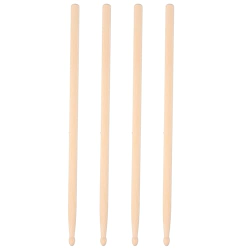 HEMOTON 2 Paar Trommelstock Trommelstöcke 5a Musik Drumstick Für Anfänger Trommelstöcke Aus Holz 5a Trommelstöcke Perkussionszubehör Für Musikinstrumente Beige Hölzern von HEMOTON