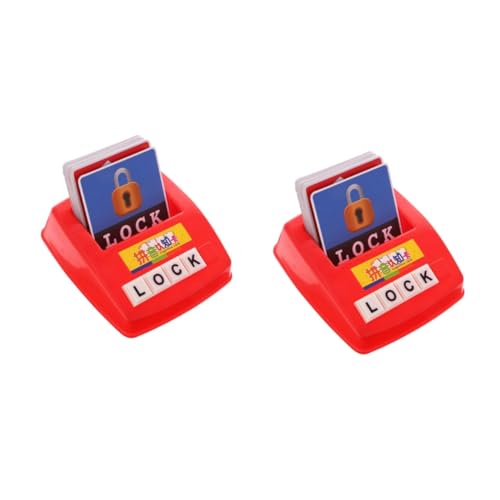 HEMOTON 2 STK Alphabetisierungsspiel für Kleinkinder Spielzeug für Kinder kinderspielzeug Kleinkindspielzeug pädagogisches Spielset pädagogisches Spielzeug Wortschatz Rechtschreibspiel von HEMOTON