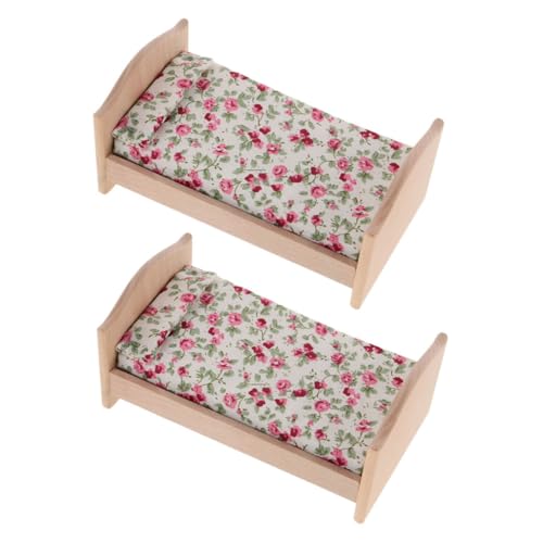 HEMOTON 2 STÜCK DIY Bemalbar Einzelbett für Puppenhaus Schlafzimmer mit Matratze und Kissen Leicht Realistisch Gestaltet Passend für Vielfältige Puppenhausmöbel HEMOTON 2 STÜCK DIY Bemalbar Einzelbett für Puppenhaus Schlafzimmer mit Matratze und Kissen Leicht Realistisch Gestaltet Passend für Vielfältige Puppenhausmöbel von HEMOTON