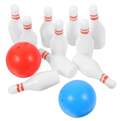 HEMOTON 2 Sätze -Bowlingkugel für kinderspielzeug die bescherung verkleidungsaccessoires kucheltier Blase Miniatur Mini-Hausversorgung Mini Bowling aus Harz von HEMOTON