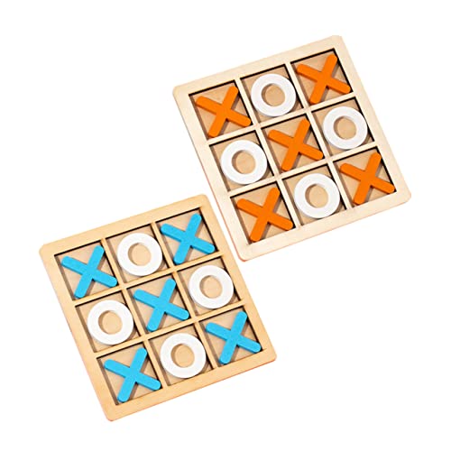 HEMOTON 2 Sätze Holz Toe Spiel Tragbares Interaktives Brettspiel für Eltern Junge Mädchen Spielspaß Kompakt Leicht und Einfach zu Bedienen Lernspielzeug Konzentration und HEMOTON 2 Sätze Holz Toe Spiel Tragbares Interaktives Brettspiel für Eltern Junge Mädchen Spielspaß Kompakt Leicht und Einfach zu Bedienen Lernspielzeug Konzentration und von HEMOTON