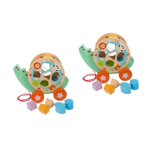 HEMOTON 2 Sätze Kindertraktor Spielzeug Für Kinder Spielspielzeug Spielzeug Für Kleinkinder Sortieren Von Puzzlespielzeugen Sortierspiel Kinderspielzeug Spiele Für Kleinkinder Holz von HEMOTON