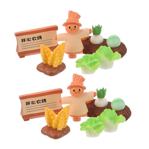 HEMOTON 2 Sätze Miniatur Bauernhof Deko mit Kürbis Radieschen Vogelscheuche DIY Farm Modell für Puppenhaus Garten Desktop Vielseitige Miniatur Landschaftsfiguren für Kreative Dekoration HEMOTON 2 Sätze Miniatur Bauernhof Deko mit Kürbis Radieschen Vogelscheuche DIY Farm Modell für Puppenhaus Garten Desktop Vielseitige Miniatur Landschaftsfiguren für Kreative Dekoration von HEMOTON