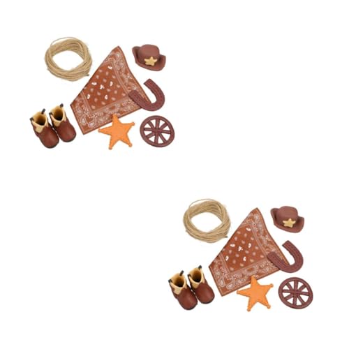 HEMOTON 2 Sätze Party Kuchen Dekoration Cowgirl- -topper Cowboy-party-dekorationen Rodeo-party-dekorationen Cowboy-hut-kuchen-deckel Cowboy-kuchendeckel Tortenaufsatz von HEMOTON