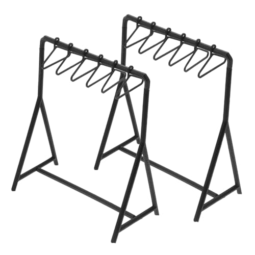 HEMOTON 2 Sätze Puppenhaus Möbel Stabiler Garderobenständer zur Platzsparenden Aufbewahrung und Präsentation von Puppenkleidung HEMOTON 2 Sätze Puppenhaus Möbel Stabiler Garderobenständer zur Platzsparenden Aufbewahrung und Präsentation von Puppenkleidung von HEMOTON
