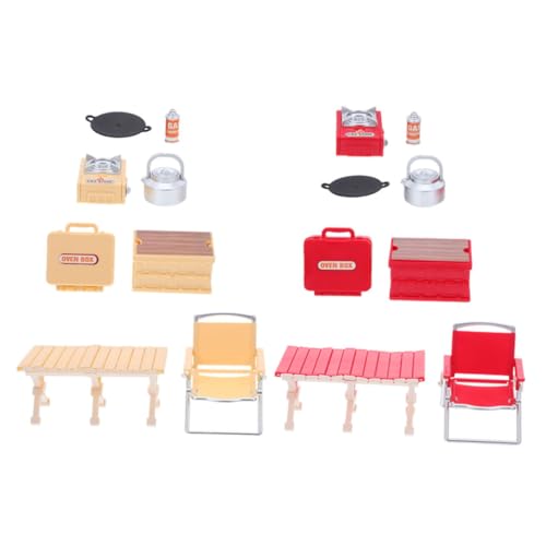 HEMOTON 2 Sets Mini Klappstuhl Puppenhaus Picknick Zubehör Miniatur Gartengrill Miniatur Grillofen Puppenhaus Moderne Möbel HEMOTON 2 Sets Mini Klappstuhl Puppenhaus Picknick Zubehör Miniatur Gartengrill Miniatur Grillofen Puppenhaus Moderne Möbel von HEMOTON